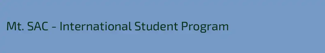 Mt. SAC - International Student Program